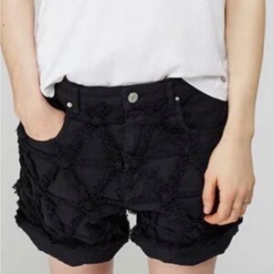 Isabel Marant Black Textured Women's Shorts